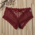 thumbnail image 2 of Faithtur Femmes Transparente Dentelle Culottes Couleur Unie Respirante Slips, 2 of 7