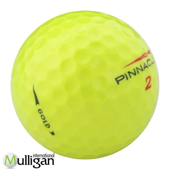 Mulligan - 12 balles de golf récupérées Pinnacle Gold 5A, Jaune