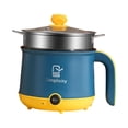 thumbnail image 3 of Electric Mini Hot Pot Electric Ramen Cooker 110V US Cooking Pot Nonstick Mini Pot Noodles Cooker for Cooking Dumpling Boiling Blue, 3 of 8