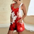 thumbnail image 2 of Combinaison Courte pour Femmes Été Décontractée à la Mode Imprimée avec Poches Combinaison Short Combinaison, 2 of 5