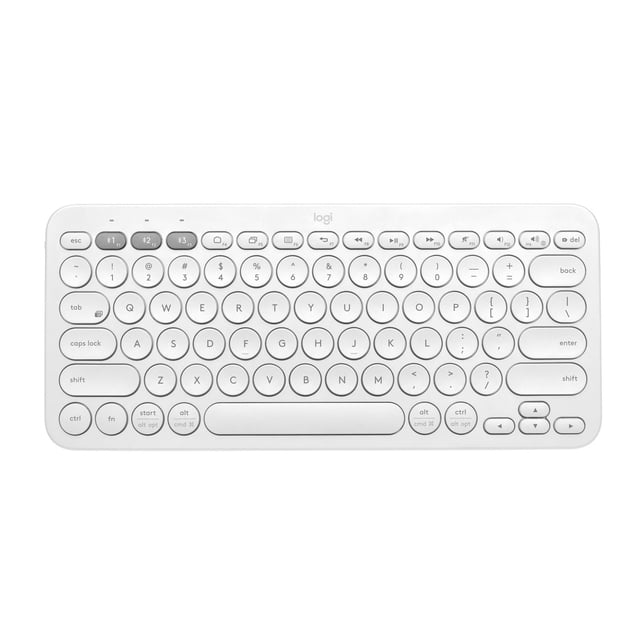 Logitech Clavier Bluetooth Sans Fil K380, Connexion Simultanée à Trois Appareils, Design Fin et Léger, Autonomie de 2 Ans - Gris foncé
