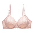 thumbnail image 1 of Push Up Bra Womens Lace With Steel Ring Solid Color Sexy Double Breasted Push Up Bra, 1 of 8