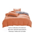 thumbnail image 3 of All-Season Bedding Set - 4-Piece Washable Solid Color Bed Sheet Duvet Cover and Pillowcases, 3 of 9