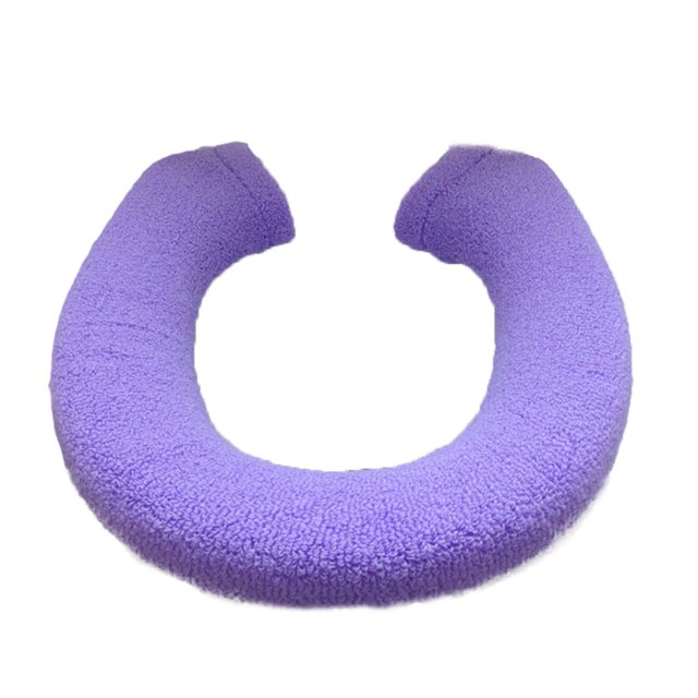 fastboy Universal Bathroom Cover No Shedding And Elasticity Exquisite Craft Toilet Purple 1Set