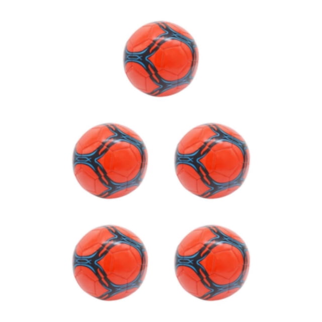 Youkk Ballon de Soccer le Plus Récent - Résistant à l'Usure et Durable, Entraînement Portable, Grand Champ d'Application, Ballon Officiel de Soccer Rouge type 5 Ensemble de 5