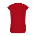 thumbnail image 4 of Plebaso T-shirts Décontractés pour Femmes d'Été à Manches Courtes Style Cap, Col Rond, Couleur Unie, Coupe Ample, T-Shirt Basique pour Femmes, 4 of 7