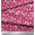 thumbnail image 3 of Soimoi Cotton Poplin Fabric Artistic Floral Print Fabric by Yard 56 Inch Wide, 3 of 5