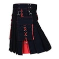 thumbnail image 1 of SHIXIAOO Design Sense Fashion Trend Scottish Holiday Dress Color Pleated Skirt, 1 of 4