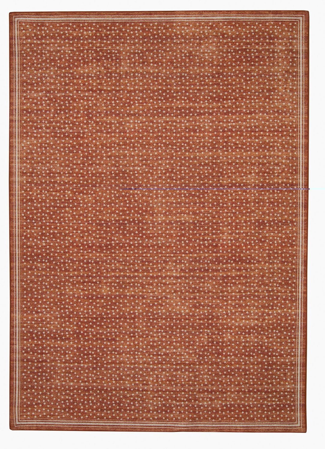 Tapis d'extérieur lavable Estero orange & ivoire 5 pi x7 pi