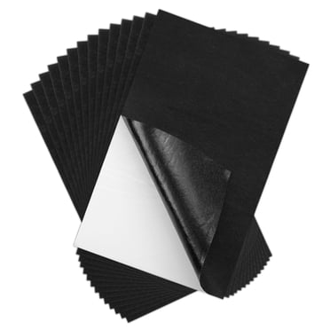 Uxcell Adhesive Felt Fabric Felt Sheets 30cmx20cm Peel and Stick Black for DIY 15 Pcs