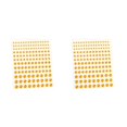 thumbnail image 3 of Wweixi Eye Face Gems Rhinestone Stickers Beads No Glue Eyebrow Rainbow Makeup Jewelry Accessory DIY Decorations Wedding Yellow 2Set, 3 of 6