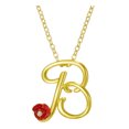 thumbnail image 1 of Jusqu'à 65% de Réduction sur les Colliers SMihono pour Femmes, Collier Lettre Rose avec Strass, Pendentif Rétro en Anglais, 1 of 2