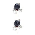 thumbnail image 4 of relayinert Broche Moderne Minimaliste Unique et à la Mode Pièce de Déclaration Épingles de Luxe pour Mariages Gris Foncé 2Set, 4 of 6