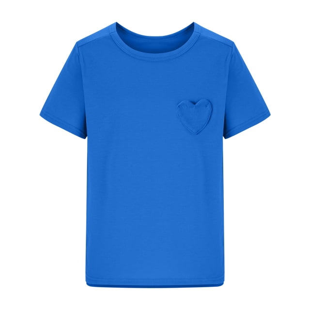RXIRUCGD 2025 Vêtements d'Été pour Enfants Nouveaux T-Shirts d'Été pour Enfants Manches Raglan Manches Courtes T-Shirt Graphique Col Rond T-Shirt Filles Haut Décontracté