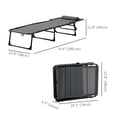 thumbnail image 3 of Outsunny Folding Lounge Chair, Reclining Tanning Chair with Adjustable Back, 3 of 10
