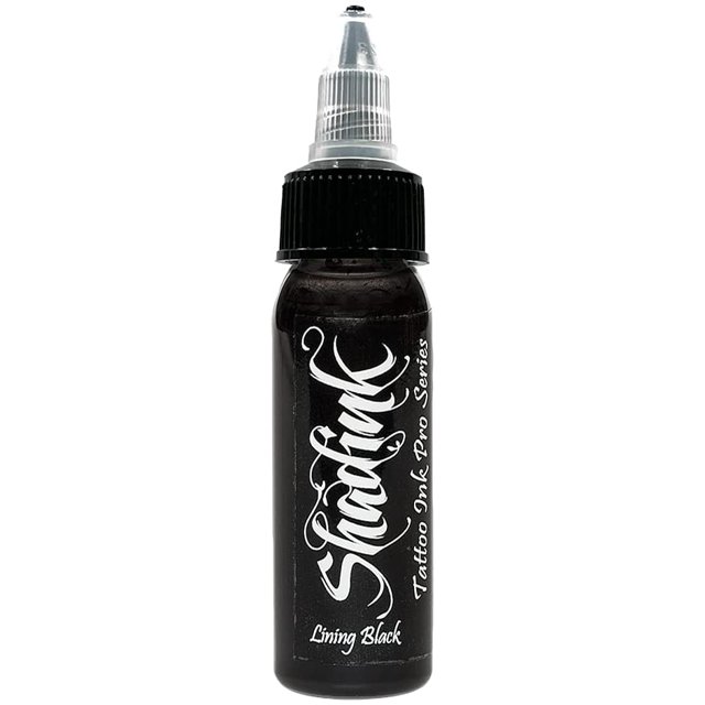 Shadink Lining Black Tattoo Ink Professional Tattooing Inks for Color Portrait, Black & Gray Style