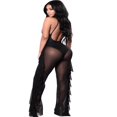 thumbnail image 3 of Women Beach Mesh Ruffles Sheer Wide Leg Pants Loose Bikini Cover Up, 3 of 4