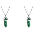 thumbnail image 3 of QualitChoice Hexagon Column Charm Exquisite Women Men Making Findings Handmade Anniversary Hanging Pendants Colorful Crystal Peacock Stone 2Set, 3 of 6