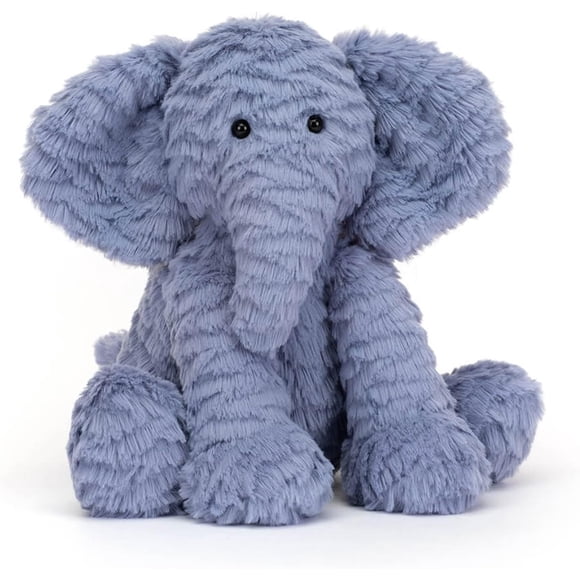 Jellycat Fuddlewuddle Elephant Stuffed Animal, Medium 9 inches - Elephant Plush Toy - Classic Children's Gift