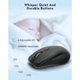 thumbnail image 4 of Samsers Wireless Keyboard and Mouse Combo, Ultra Slim Rechargeable Dual-Mode (Bluetooth 5.0x2 +2.4G) Silent Keyboard and Mouse Se, 4 of 7
