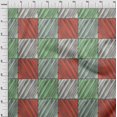 thumbnail image 4 of oneOone Tissu Rouge en Polyester Spandex Tissu à Rayures pour la Couture Tissu d'Artisanat Imprimé au Mètre 56 Pouces de Large, 4 of 4
