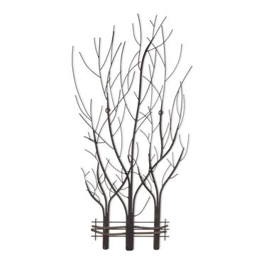 Bouclair Art Mural Branches en Métal Brun 15 X 31 Po (38,1 X 78,74 cm)