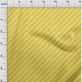 thumbnail image 3 of oneOone Cotton Silk Yellow Fabric Stripes Craft Projects Decor Fabric Printed By The Yard 42 Inch Wide, 3 of 5