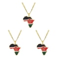 thumbnail image 1 of Baohd à la Mode Déclaration Pièce Collier avec Afrique Carte Pendentif Léger Kenya 3Set, 1 of 6