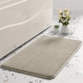 thumbnail image 2 of Birdeem Thick Striped Memory Foam Bath Rugs, Soft Absorbent Velvet Bathroom Mats, Non-Slip Bottom , Machine Washable Bathmat, Carpet Rug Room Decoration for Wash Floor, 2 of 12