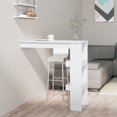 thumbnail image 1 of vidaXL Wall Bar Table White 102x45x103.5 cm Engineered Wood, 1 of 5