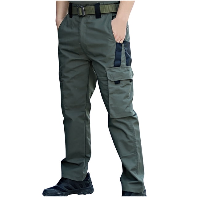 Amzcrzy Pantalons pour Hommes Pantalons pour Hommes Poche Imperméable Pantalons de Randonnée Cargo Pantalons de Pêche Militaires Pantalons Cargo pour Hommes Pantalons pour Hommes Vêtements pour Hommes Pantalons pour Hommes
