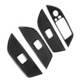 thumbnail image 1 of Window Switch Cover Car Lift Panel Trim Car Window Lift Trim Carbon Fiber Interior Trim 4Pcs Car Window Lift Panel Trim Carbon Fiber Strip Decoration Fit For X1/E84 2011-2015, 1 of 8
