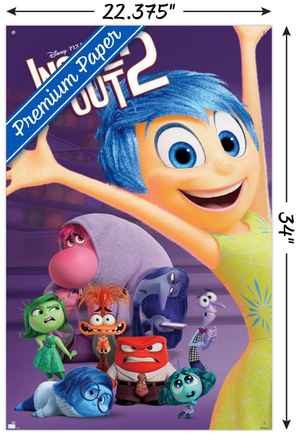 Disney Inside Out 2 - Group Wall Poster, 22.375" x 34"