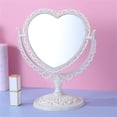 thumbnail image 4 of BKER Heart Shaped Cosmetic Plastic Double Rotatable Lightweight Bathroom & Bedroom, 4 of 6