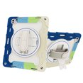 thumbnail image 1 of XYX 3in1 Rotating Stand Case for iPad Pro 13 inch M4 2024 with Hand/Shoulder Strap, Shockproof Rugged, Colorful Blue, 1 of 7