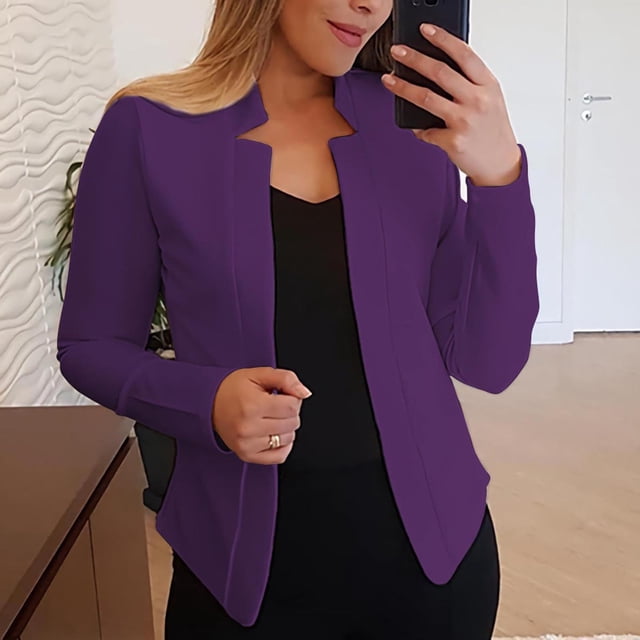 Qertyioot Nouveau Cardigan Décontracté Tendance à Manches Longues pour Femmes
