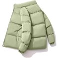 thumbnail image 3 of LinYooLi Veste Légère pour Femmes à Manches Longues Col Montant Fermeture Éclair Complète pour l'Hiver, 3 of 3