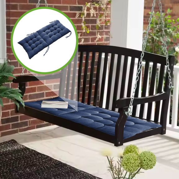 Avdolw Tufted Seat Cushion for Home & Office - Breathable, Non-Slip, Comfortable Padding for Living Room, Computer Chair, Recliner - 17.72x39.37in