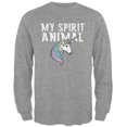 thumbnail image 1 of My Spirit Animal Unicorn Mens Long Sleeve T Shirt, 1 of 1