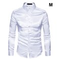 thumbnail image 3 of maskred Long Sleeve Tops For Men - Functional Anti-wrinkle Sustainable And Chic Good Cut For Normal Body Casual Work Shirt white M, 3 of 6