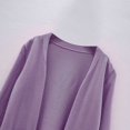 thumbnail image 3 of Girls Loose Pocket Knitted Cardigan Sweater Solid Color Casual Jacket, 3 of 6