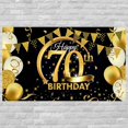 thumbnail image 1 of Birthday Party Banner Home Birthday background; birthday Theme Backdrop Background Wall Decoration, 70 Years Old, 1 of 8