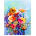 thumbnail image 2 of Designart - Abstract Floral Watercolor Painting - Large Floral Canvas Art Print, 2 of 2