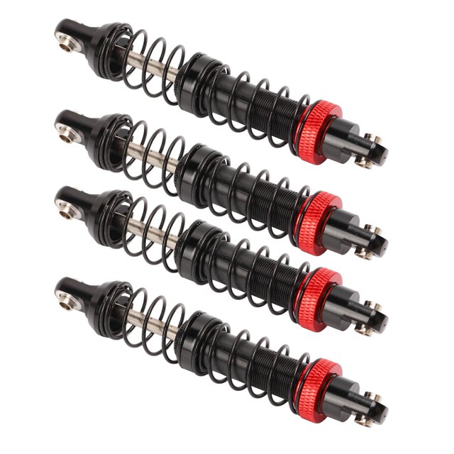 Amortisseur RC, 4Pcs Réglable RC Voiture Amortisseur Aluminium Alliage Double Ressort Double Section pour 1/10 RC Voiture sur Chenilles pour Scx10 70mm/2.8in