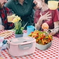 thumbnail image 4 of Portable Food Warmer Container for Outdoor Travel Camping Hiking and Home Use with Adjustable Temperature Control and Rechargeable Battery Power for Convenient Heated Meals, 4 of 5