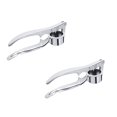 thumbnail image 1 of Oleegame 2PC Home Masher Squeezer Kitchen Crusher Steel Mincer Stainless Tool Press Garlic Kitchen，Dining Bar Silver, 1 of 9