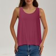 thumbnail image 2 of Dealovy Camisoles pour Femmes Col Ras du Cou Sans Manches Dos Ouvert Hauts de Sortie Blouses Amples Ajustées Camisole, 2 of 7