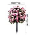 thumbnail image 3 of ZZkhGO Artificial Rhododendron Tree, Outdoor Decorative Faux Flowers, Weather-Resistant Fake Stake with Realistic Appearance for Party Wedding Scene Arrangement, Pink, 3 of 7