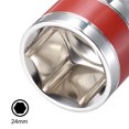 thumbnail image 4 of Unique Bargains 1/2-Inch Drive by 24mm Shallow Socket w Red Band, Cr-V, 6-Point, Metric, 4 of 4