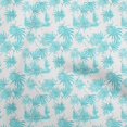 thumbnail image 1 of oneOone Cotton Flex Turquoise Blue Fabric Tropical Sewing Craft Projects Fabric Prints By Yard 40 Inch Wide, 1 of 4